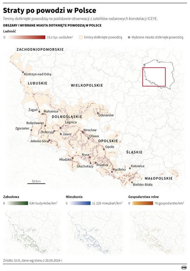 Straty po powodzi w Polsce /Maciej Zieliński /PAP