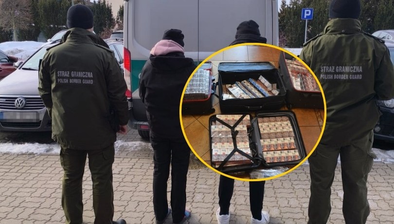 Straż graniczna zatrzymała kolejne osoby podejrzane o przemyt papierosów z Białorusi przy użyciu balonów meteorologicznych /Podlaski Oddział Straży Granicznej /