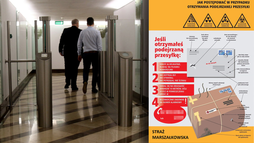 Straż Marszałkowska przygotowała specjalną infografikę dla posłów /Kasia Zaremba /East News