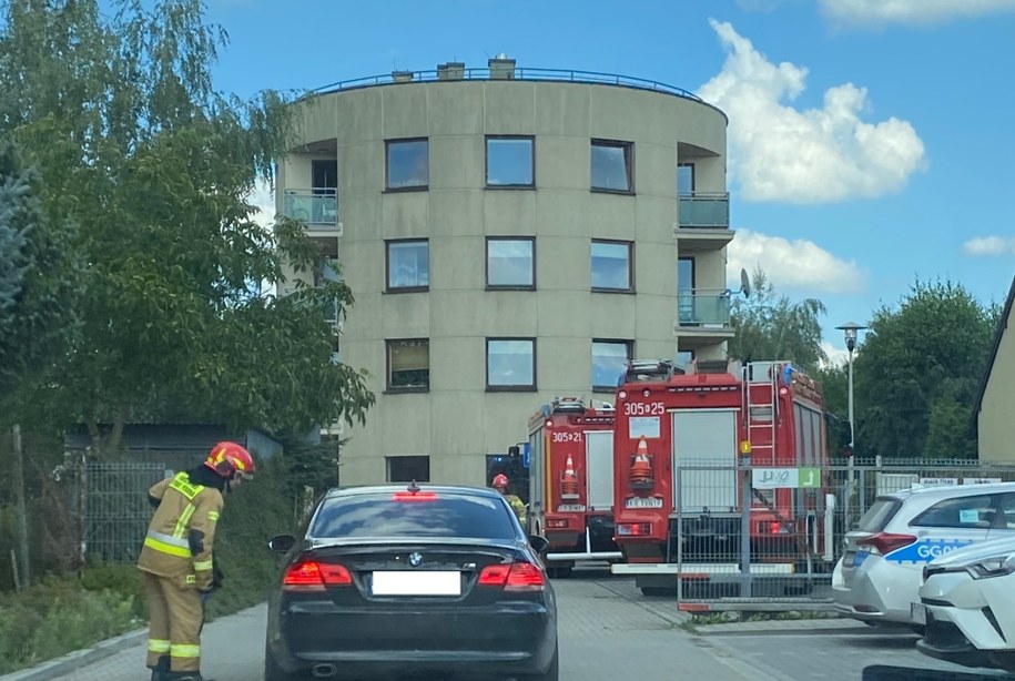 Straż pożarna na miejscu wypadku /Gorąca Linia RMF FM