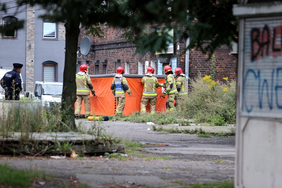 Straż pożarna na miejscu zdarzenia /Andrzej  Grygiel /PAP