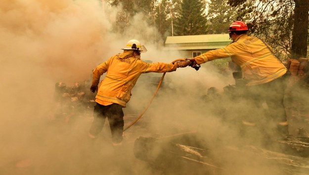 Straż pożarna w Werombi, nieopodal Sydney /MICK TSIKAS /PAP/EPA