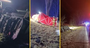 Strażacy musieli użyć narzędzi hydraulicznych. Tragedia na DK5