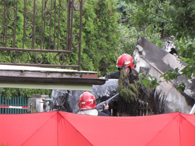 Strażacy na miejscu katastrofy /Marcin Buczek /RMF FM