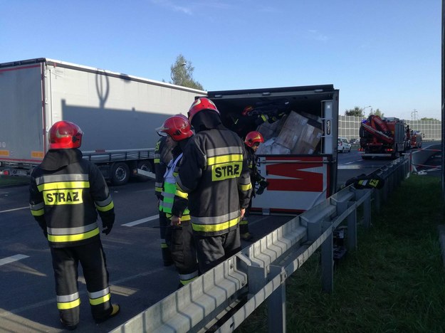 Strażacy na miejscu wypadku /112Tychy.pl /