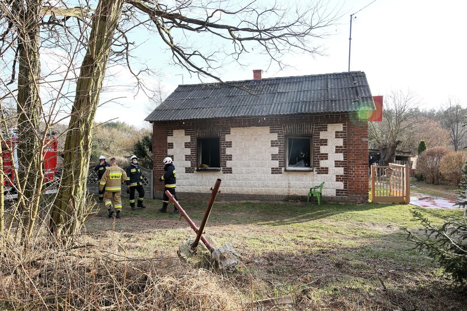 Strażacy na miejscu zdarzenia /Tomasz Wojtasik /PAP