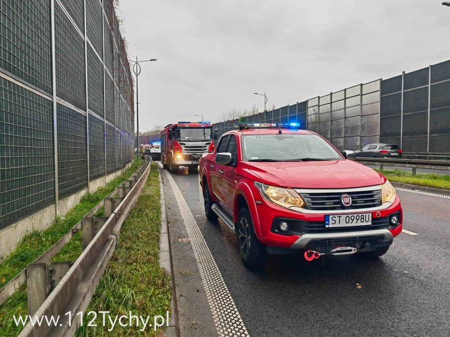 Strażacy na miejscu zdarzenia /112Tychy.pl /Gorąca Linia RMF FM