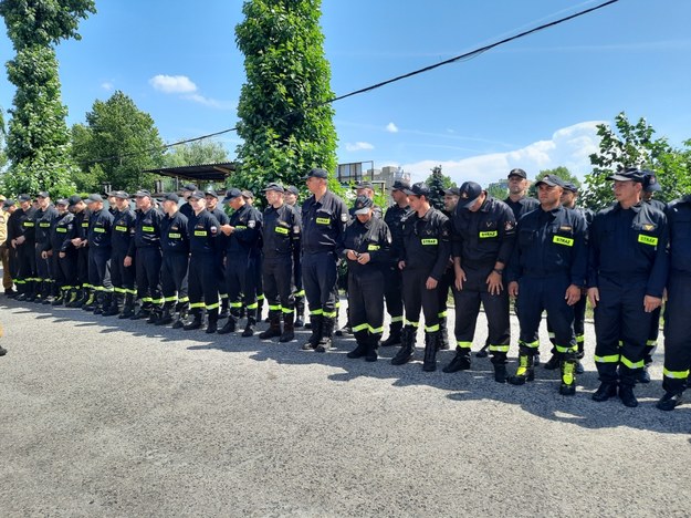 Strażacy przygotowujący się do wyjazdu do Grecji /Marek Wiosło /RMF FM