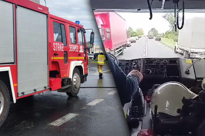 Strażacy zachwyceni postawą kierowców. Utworzyli wzorowy korytarz życia/Facebook OSP Szpetal Górny /