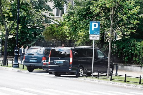 Strażnicy miejscy także często notują nieprawidłowe parkowanie aut z niebieskimi tablicami, mimo że ci mają zarezerwowane miejsca parkingowe. /Motor