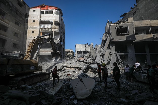Strefa Gazy po izraelskich bombardowaniach /MOHAMMED SABER  /PAP/EPA