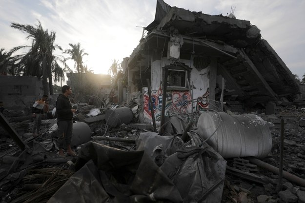 Strefa Gazy po izraelskim bomabrdowaniu /MOHAMMED SABER  /PAP/EPA