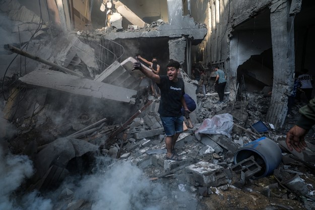 Strefa Gazy po izraelskim ostrzale /MOHAMMED SABER  /PAP/EPA