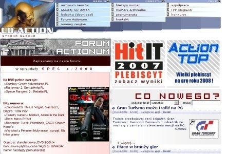 Strona CD-Action /materiały prasowe