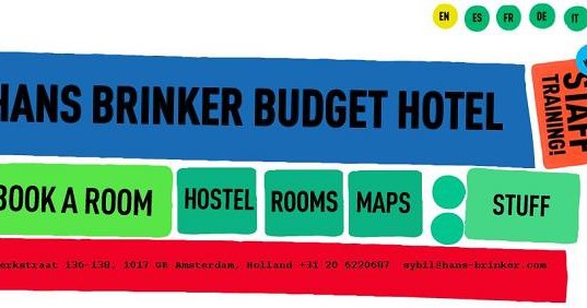 Strona internetowa jest tak beznadziejna jak cały Hans Brinker Budget Hotel... /