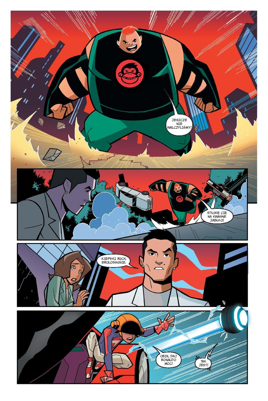 Strona komiksu z Cristiano Ronaldo w roli głównej /materiały prasowe /