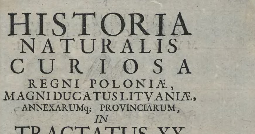 Strona tytułowa "Historia naturalis curiosa Regni Poloniae", która zawierała opis pierwszego krakowskiego diabła /materiały prasowe