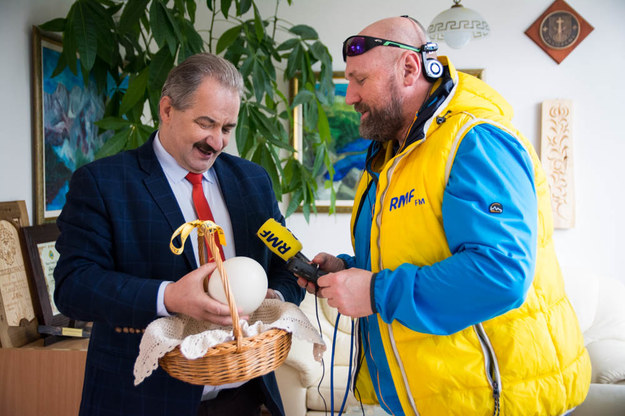 Strusie jajko w pisankę zamieni także prezydent Zakopanego /Maciej Pałahicki /RMF FM
