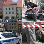 Strzały na Wawelu. Policja zatrzymała uzbrojonego w siekierę mężczyznę