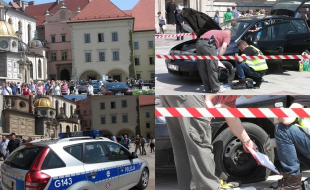 Strzały na Wawelu. Policja zatrzymała uzbrojonego w siekierę mężczyznę