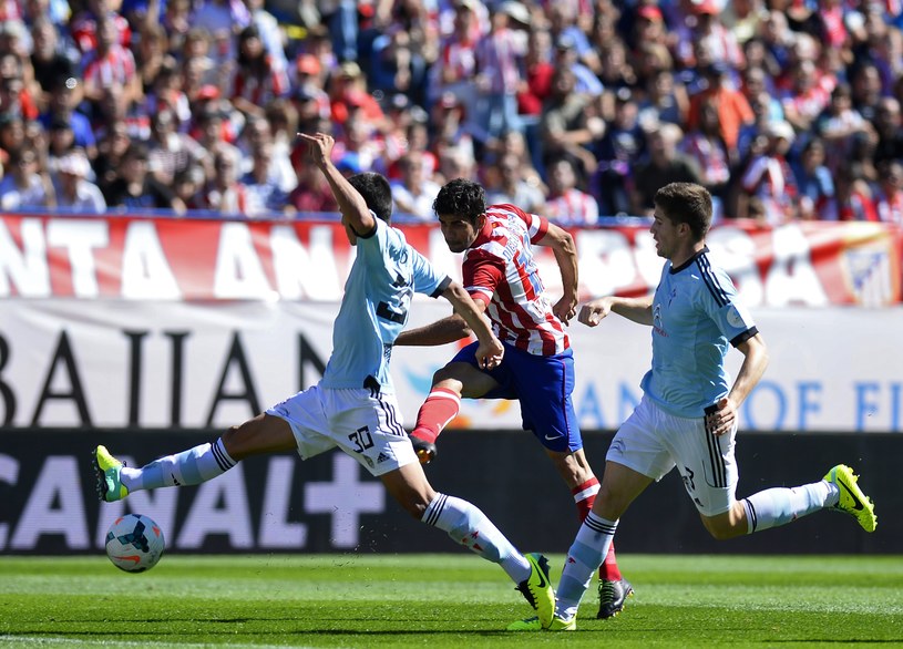 Strzela Diego Costa, gwiazda Atletico Madryt /AFP