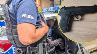 Strzelał do policjantów, groził im piłą. Dramatyczne sceny na Dolnym Śląsku