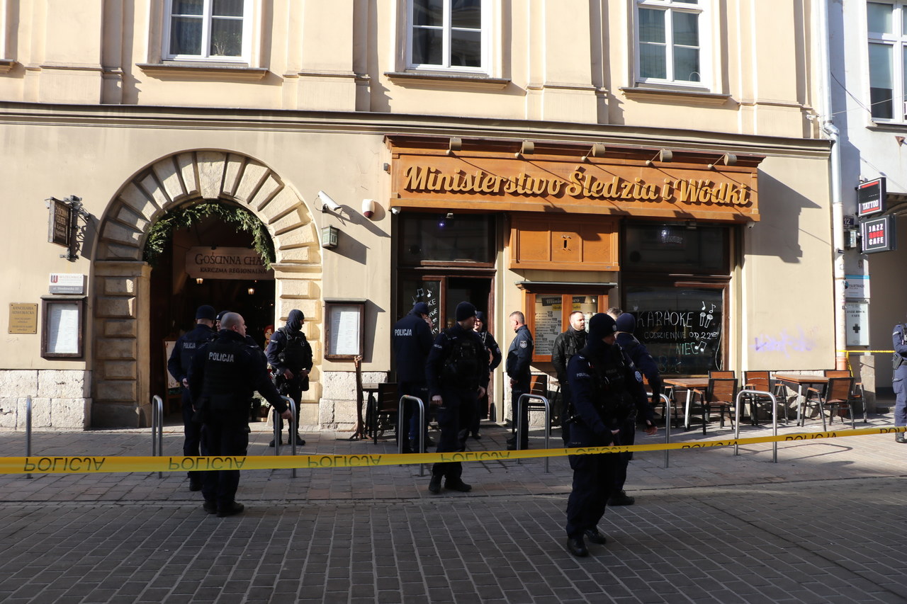 Strzelanina w centrum Krakowa. Nie żyje mężczyzna