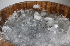 Studenci AWF w Krakowie próbują wyjątkowo zimnej kąpieli