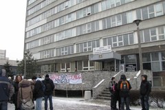 Studenci krakowskiej AGH protestowali w obronie zatrzymanego kolegi 