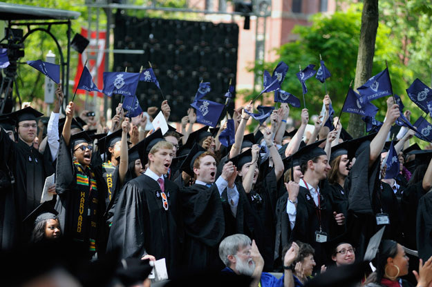 Studenci uniwersytetu Harvard fot. Paul Marotta /AFP