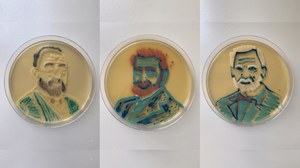 Studentka weterynarii maluje obrazy stosując nietypową technikę. Zamiast farb używa... bakterii