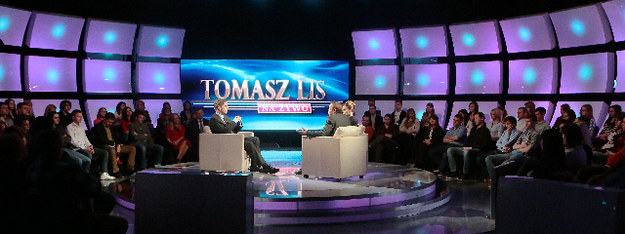 Sekret udanej rozmowy Studio programu "Tomasz Lis na żywo" /Grzegorz Dymarski /Tele Tydzień