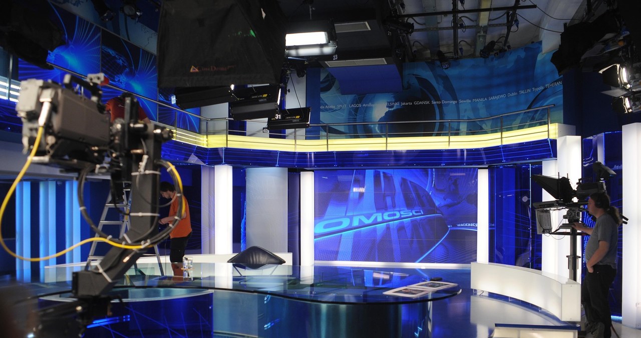 Studio "Wiadomości" /Witold Rozbicki /Reporter