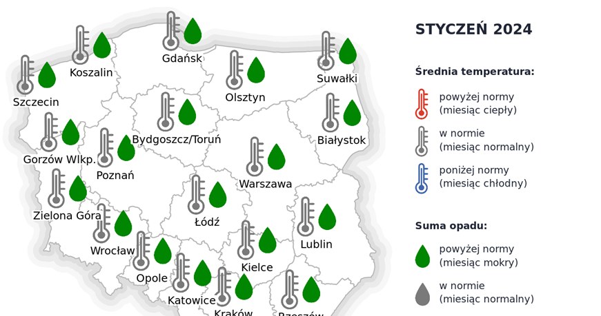 Styczeń ma być miesiącem mroźnym, z opadami śniegu w normie z lat 1991-2020 /IMGW /