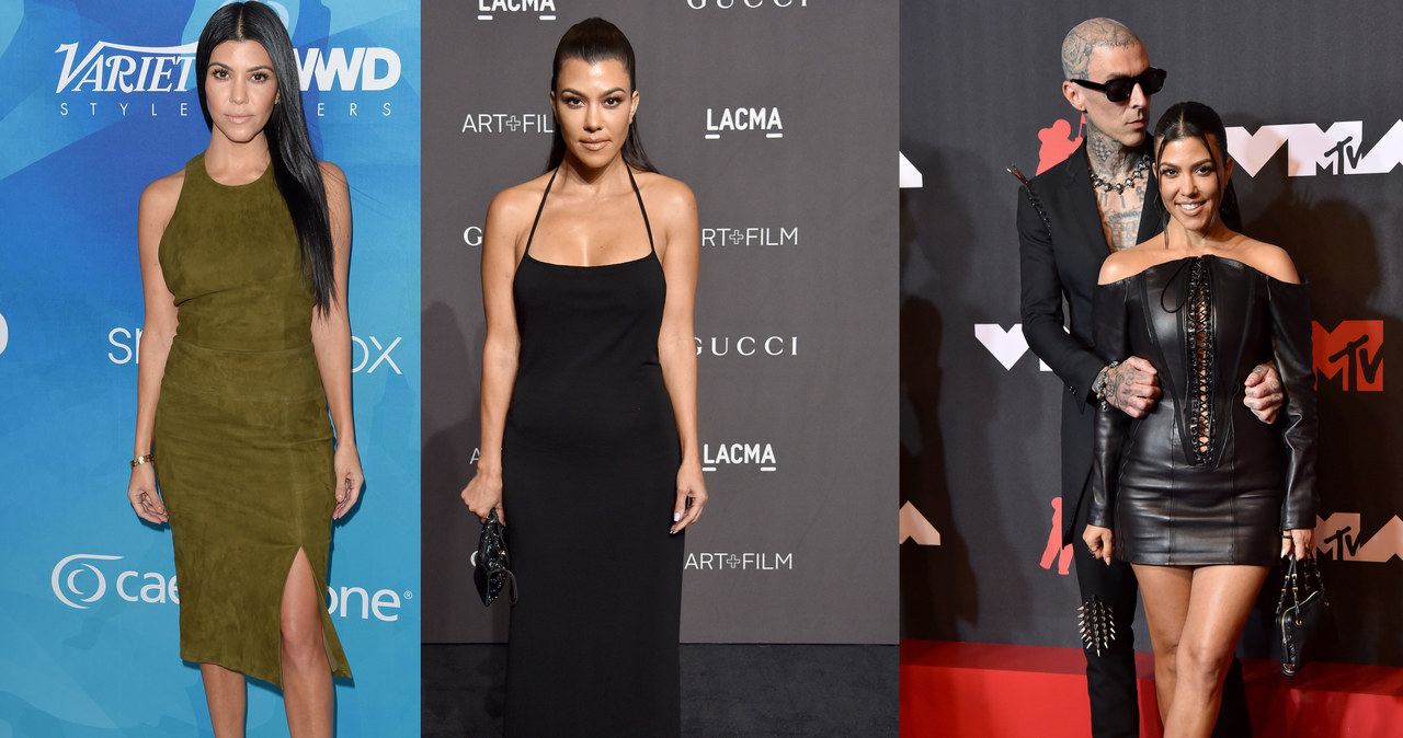 Styl Kourtney Kardashian uległ zmianie na przestrzeni lat /Getty Images