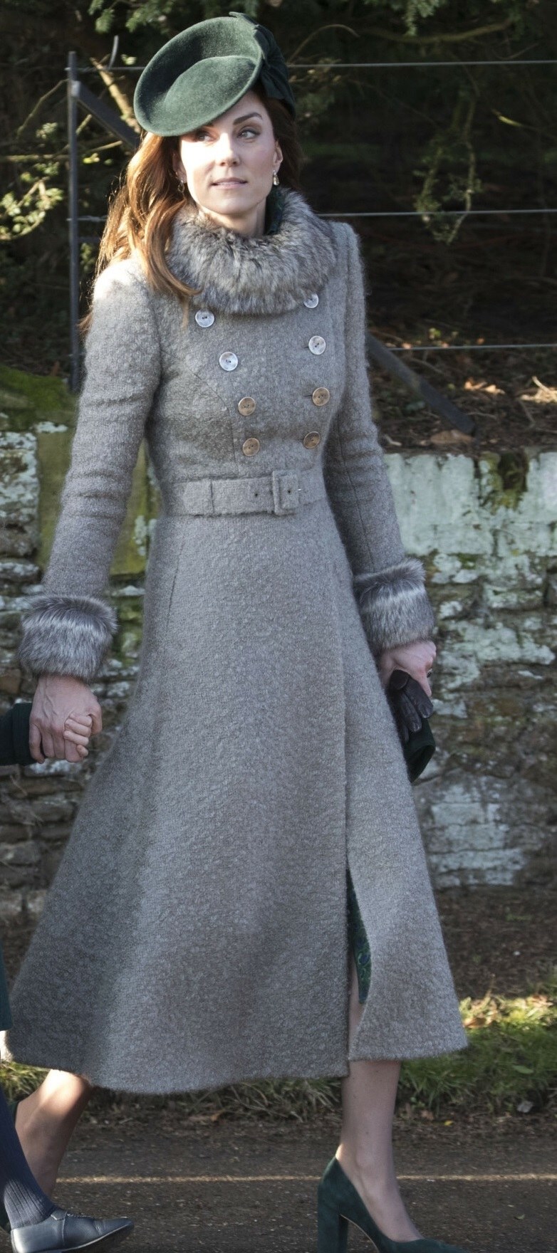 Stylizacja księżnej Kate na święta w 2019 roku. /Stephen Lock /Polaris Images/East News /East News