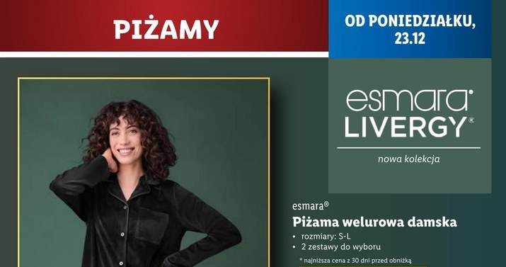 Stylowe piżamy w zimowym klimacie – tylko teraz w Lidlu w niższej cenie! /Lidl /INTERIA.PL