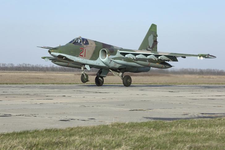 Su-25 obecnie wykorzystywany w Ukrainie pokazuje, że czasy sowieckiej technologii wojskowej są już dawno za nami /REUTERS/Russian Ministry of Defence/Olga Balashova /© 2022 Reuters