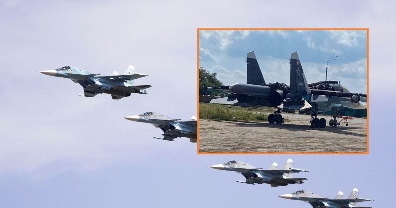 Su-34 pokryte oponami. Po co? /AP/East News/Twitter /East News