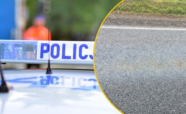 Substancja ropopochodna na drodze. Wypadek i zablokowana trasa