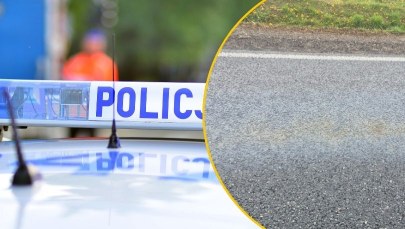 Substancja ropopochodna na drodze. Wypadek i zablokowana trasa