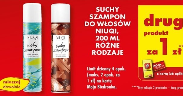 Suche szampony Niuqi za złotówkę /Biedronka /INTERIA.PL