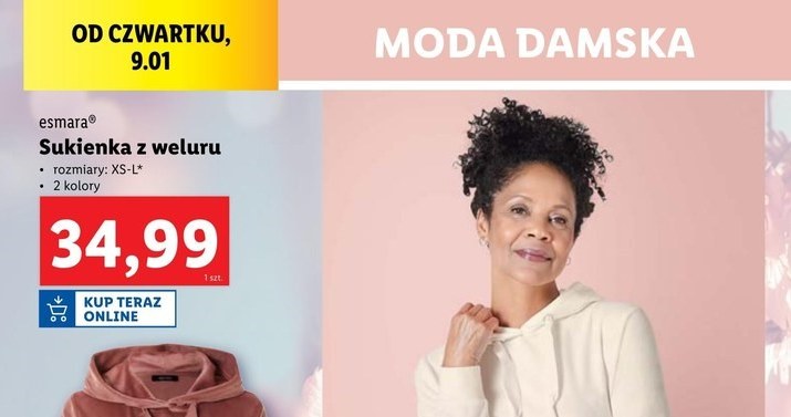 Sukienka z weluru w Lidlu /Lidl /INTERIA.PL