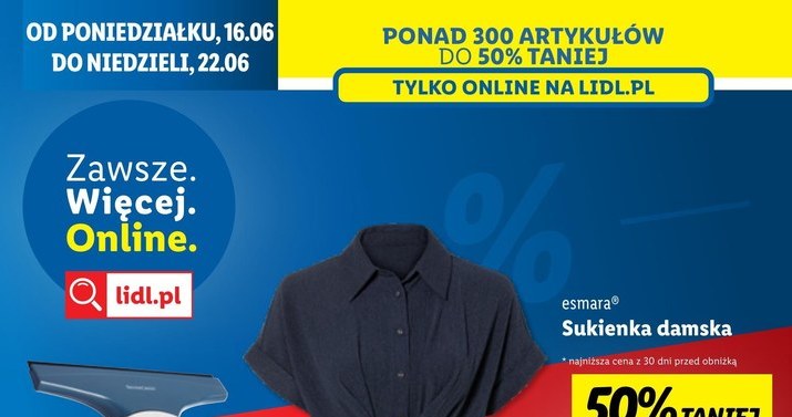 Sukienka za 20 zł z Lidla robi furorę! Prosty krój, który pasuje każdej kobiecie /Lidl /INTERIA.PL