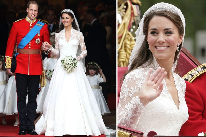 Suknia ślubna księżnej Kate /Getty Images