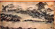 Sumi-e, Pejzaż Amano-hashidate, 1506 /Encyklopedia Internautica