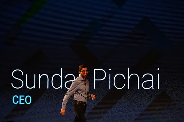 Sundar Pichai, prezes Google Inc. Fot. CHANDAN KHANNA /AFP