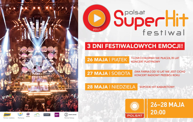 SuperHit Festiwal odbędzie się w dniach 26-28 maja w Sopocie! /Materiały prasowe
