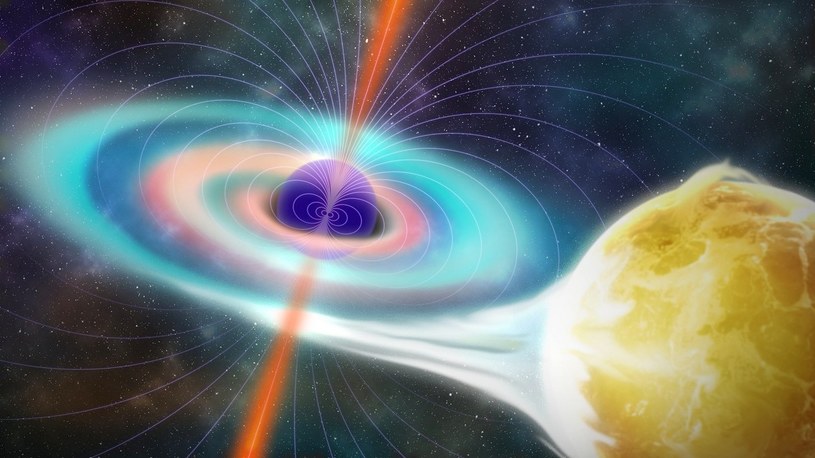Supermasywna czarna dziura wciąga gaz z prędkością 1/3 światła /Geekweek