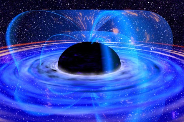Supermasywne czarne dziury mogą stanowić drzwi do innych światów, a także do przeszłości i przyszłości /NASA